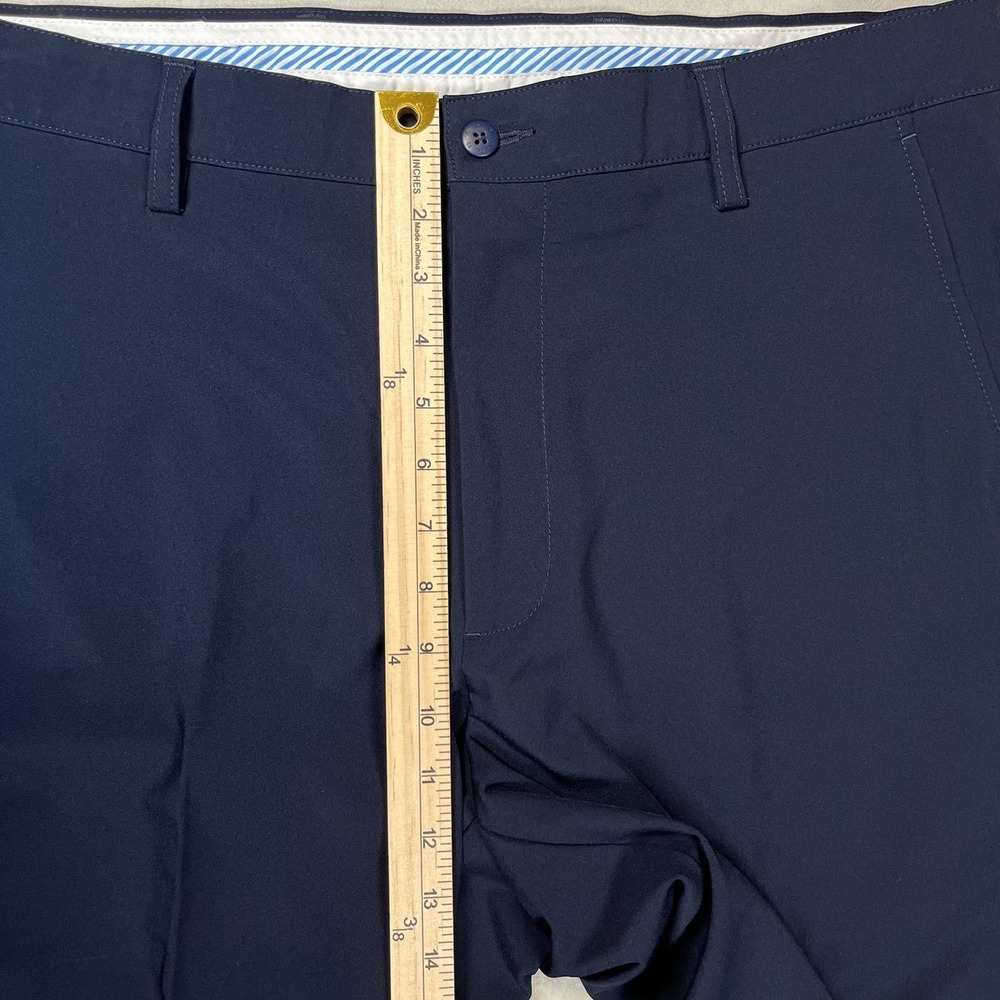 Footjoy Men's Navy Performance Pants Sz 36x30 Golf Pockets Stretch Flat Front - Picture 7 of 9